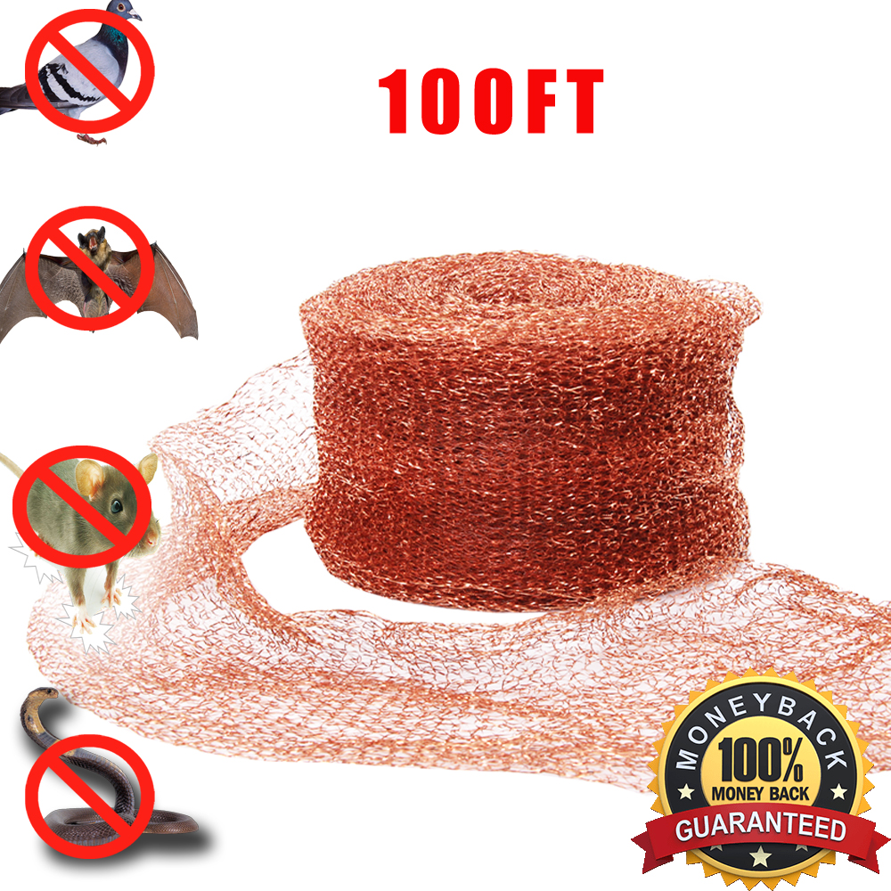 >Amazon Hot Seller Haierc Copper Mesh For Mouse Rat Rodent Control, Snail Repel Control, Slugs Expeller, Snake Control,Bat Control,Insect Control,100FT,100% Copper